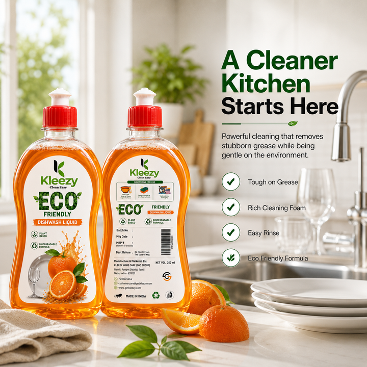 Kleezy Eco-Friendly Dishwash Liquid - 250ML