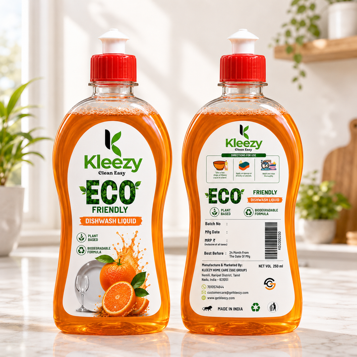 Kleezy Eco-Friendly Dishwash Liquid - 250ML